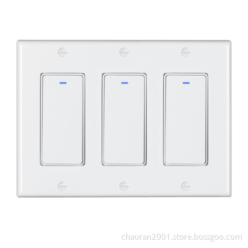 Tuya App Control US Smart Wifi Light Switch With Remote Control Compatible With Alexa Google Home Timing Function Smart Switch